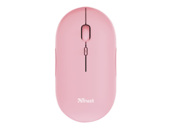 Trust Puck - Maus - rechts- und linkshändig - optisch - 4 Tasten - kabellos - Bluetooth 2.4 GHz - kabelloser Empfänger (USB)