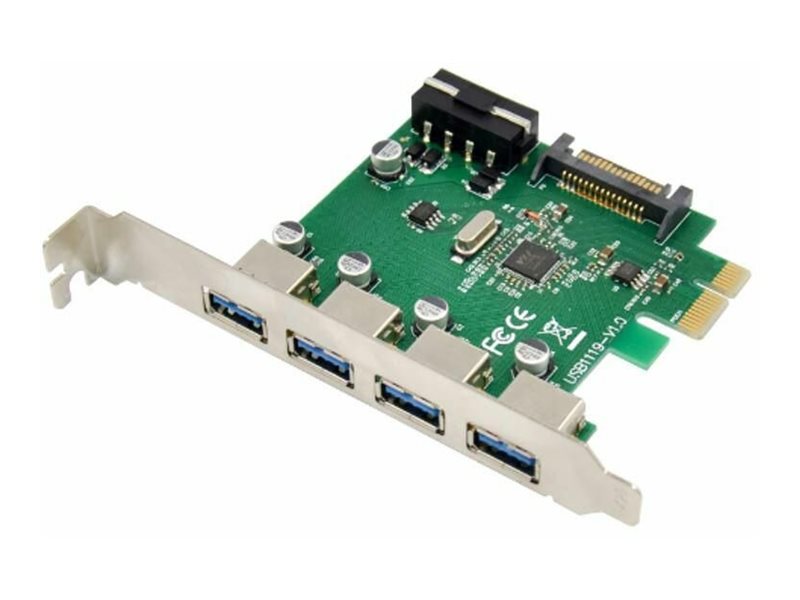 MicroConnect USB-Adapter - PCIe 2.0 - USB 3.0 x 3 + USB 3.0 (intern), Ansicht 2