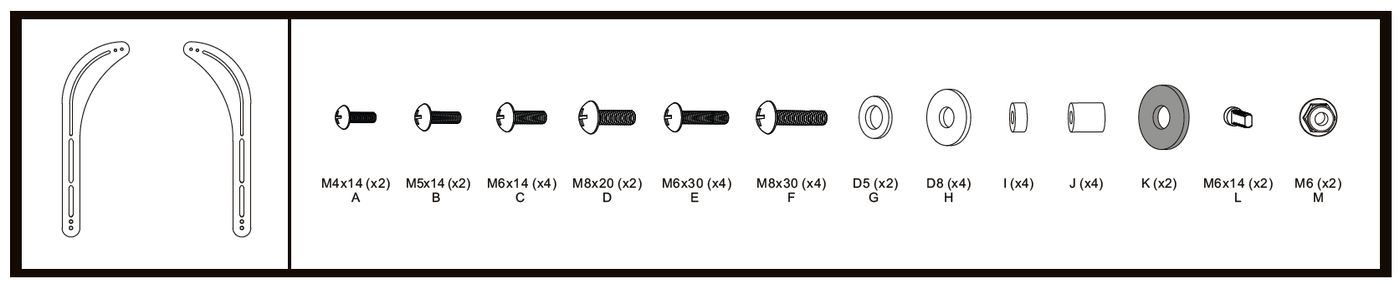 VivoLink VLMSB3270 - TV-Halterung - 15 kg - Schwarz - 890 g - 475 mm - 20 mm, Ansicht 3