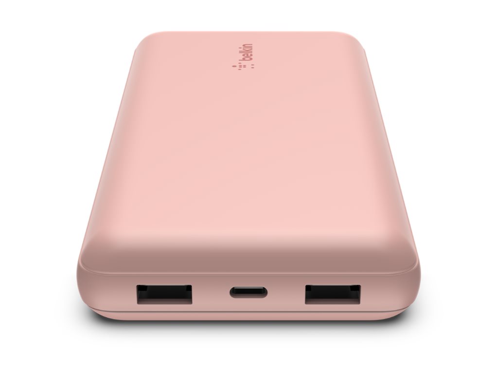 Belkin BoostCharge - Powerbank - 20000 mAh - 15 Watt - 3 Ausgabeanschlussstellen (2 x USB, 24 pin USB-C) - gold, Ansicht 5