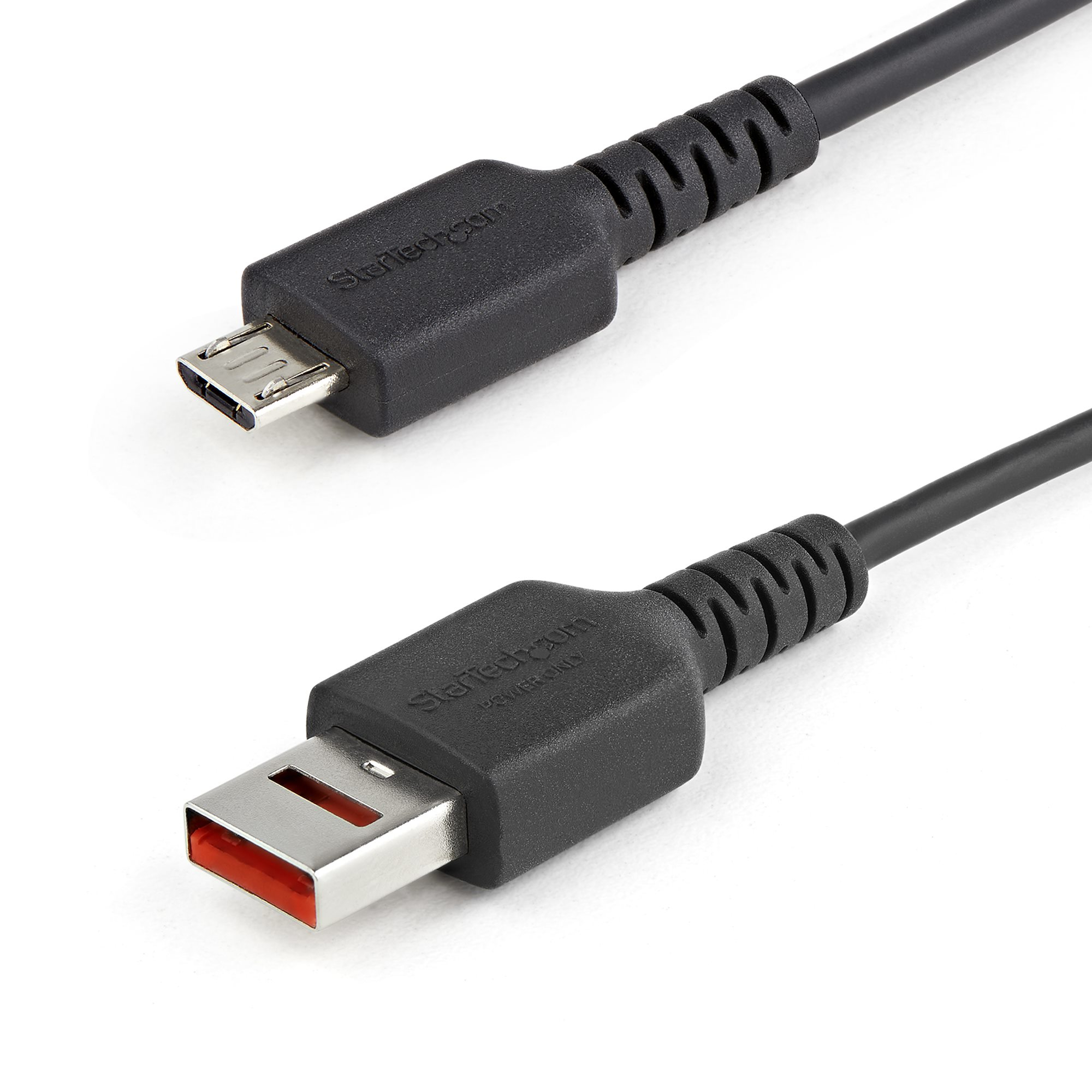 StarTech.com 3ft (1m) Secure Charging Cable, USB-A to Micro USB Data Blocker Charge-Only Cable, Ansicht 2