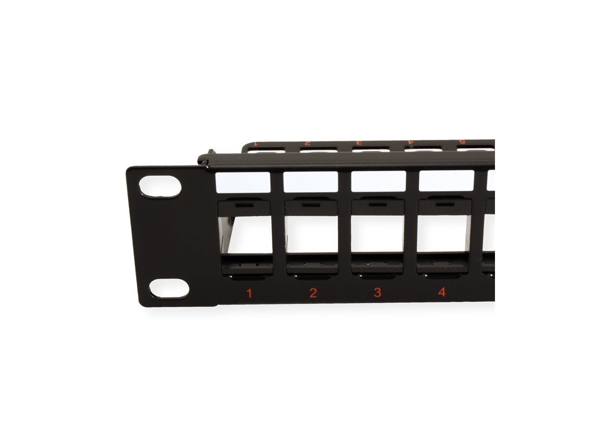 ROLINE Patch Panel - CAT 6 - UTP - Schwarz - 1U - 48.3 cm (19), Ansicht 4