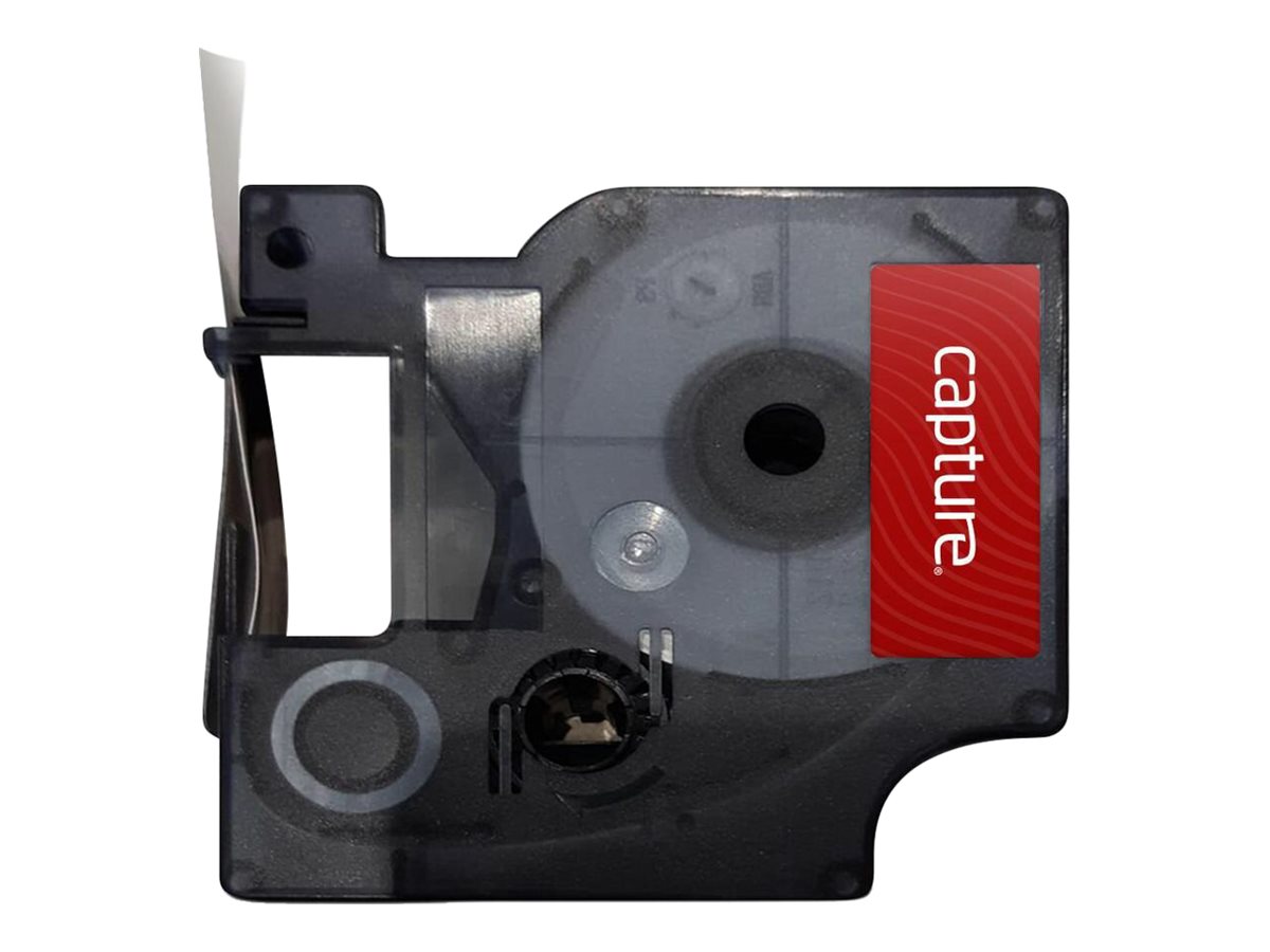 Capture Polyester - laminiert - Schwarz auf Transparent - Rolle (1,2 cm x 7 m), Ansicht 3
