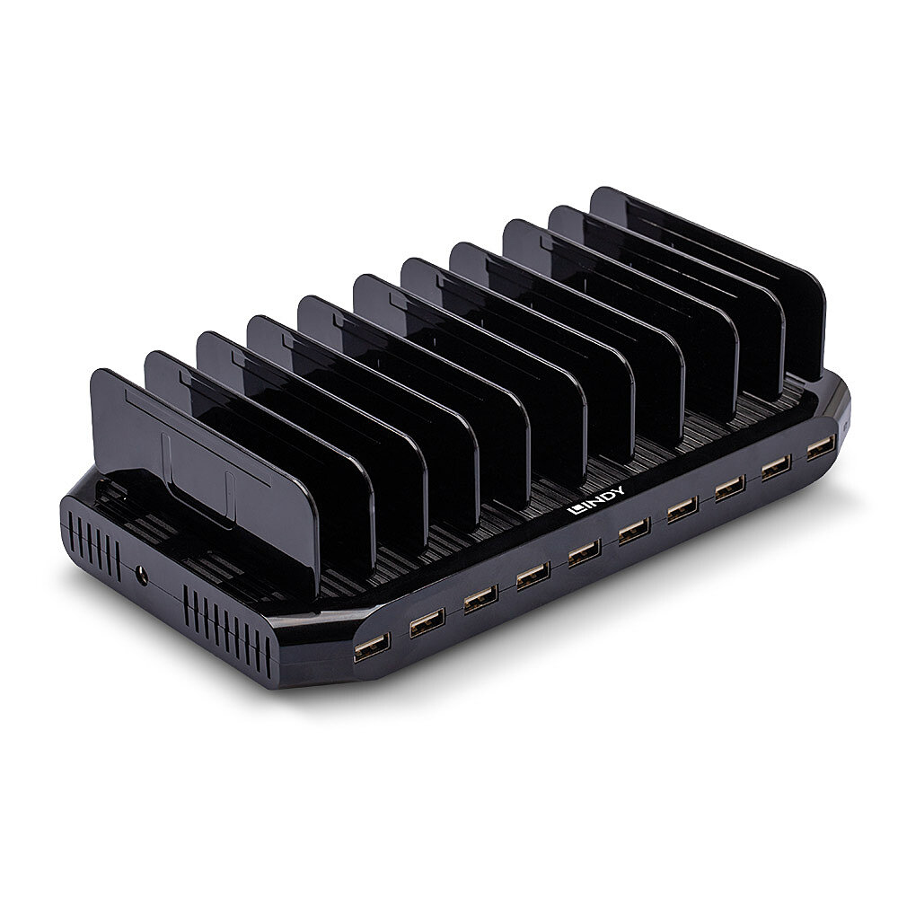 Lindy Netzteil - 2.4 A - 10 Ausgabeanschlussstellen (USB), Ansicht 4