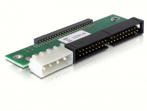 Delock IDE-/EIDE-Adapter - IDC 40-polig, interne Stromversorgung, 4-polig (M), Ansicht 2