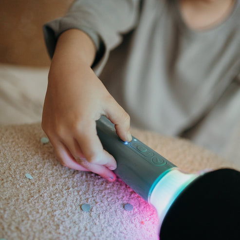 Kidywolf Mikrofon Bluetooth mit Licht blau - Mikrofon, Ansicht 3