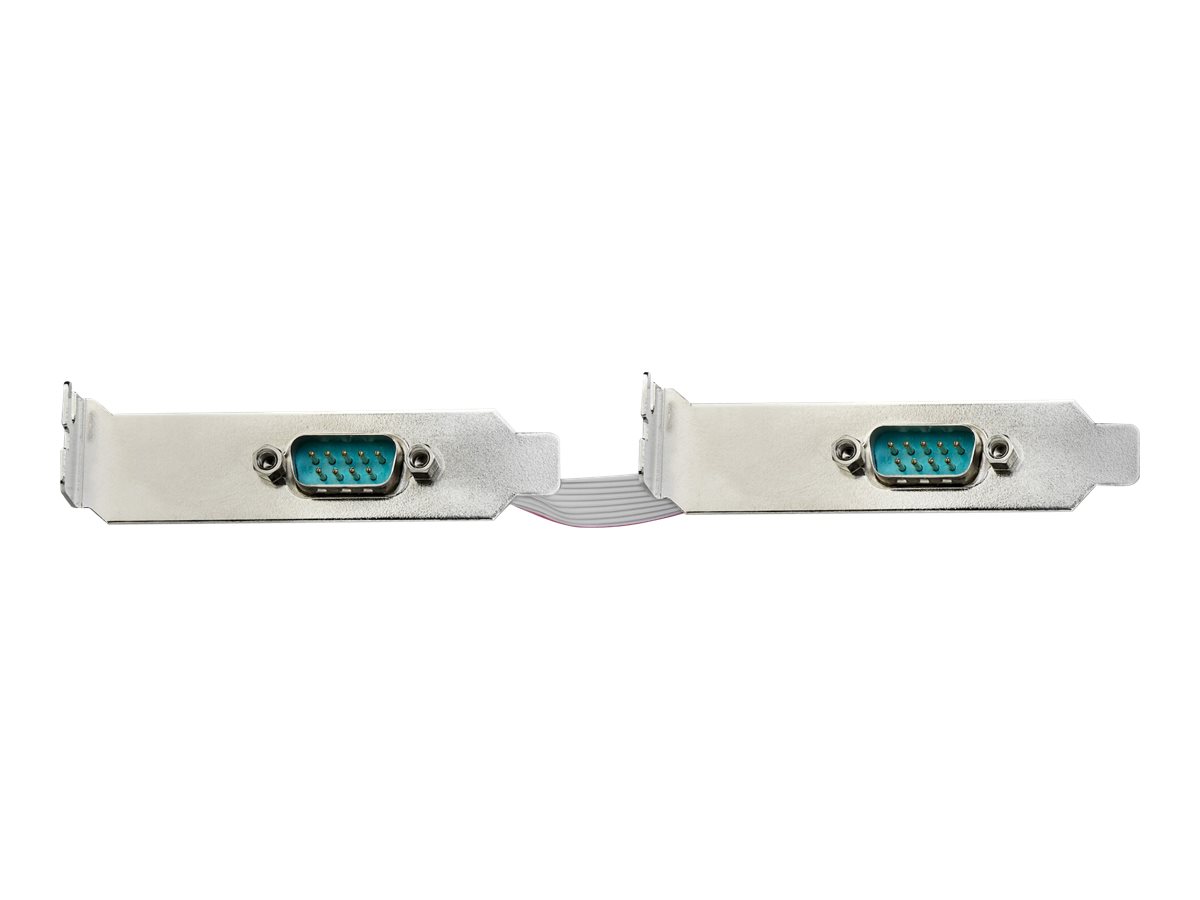 StarTech.com 2 Port Serielle PCIe RS232 Adapter Karte - Serielle PCIe RS232 Host Controller Karte - PCIe auf seriell DB9 - 16950 UART - Nidrig Profil Erweiterungskarte - Windows & Linux (PEX2S953LP)