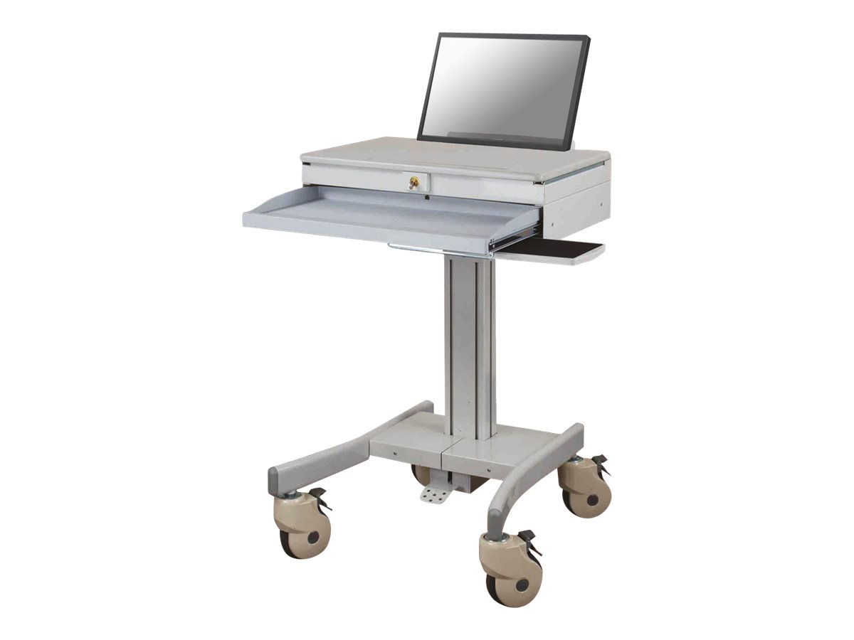 Neomounts MED-M100 - Wagen - für NotebookTastaturMaus - medizinisch - Grau - Bildschirmgröße: 25.4-45.7 cm (10-18)
