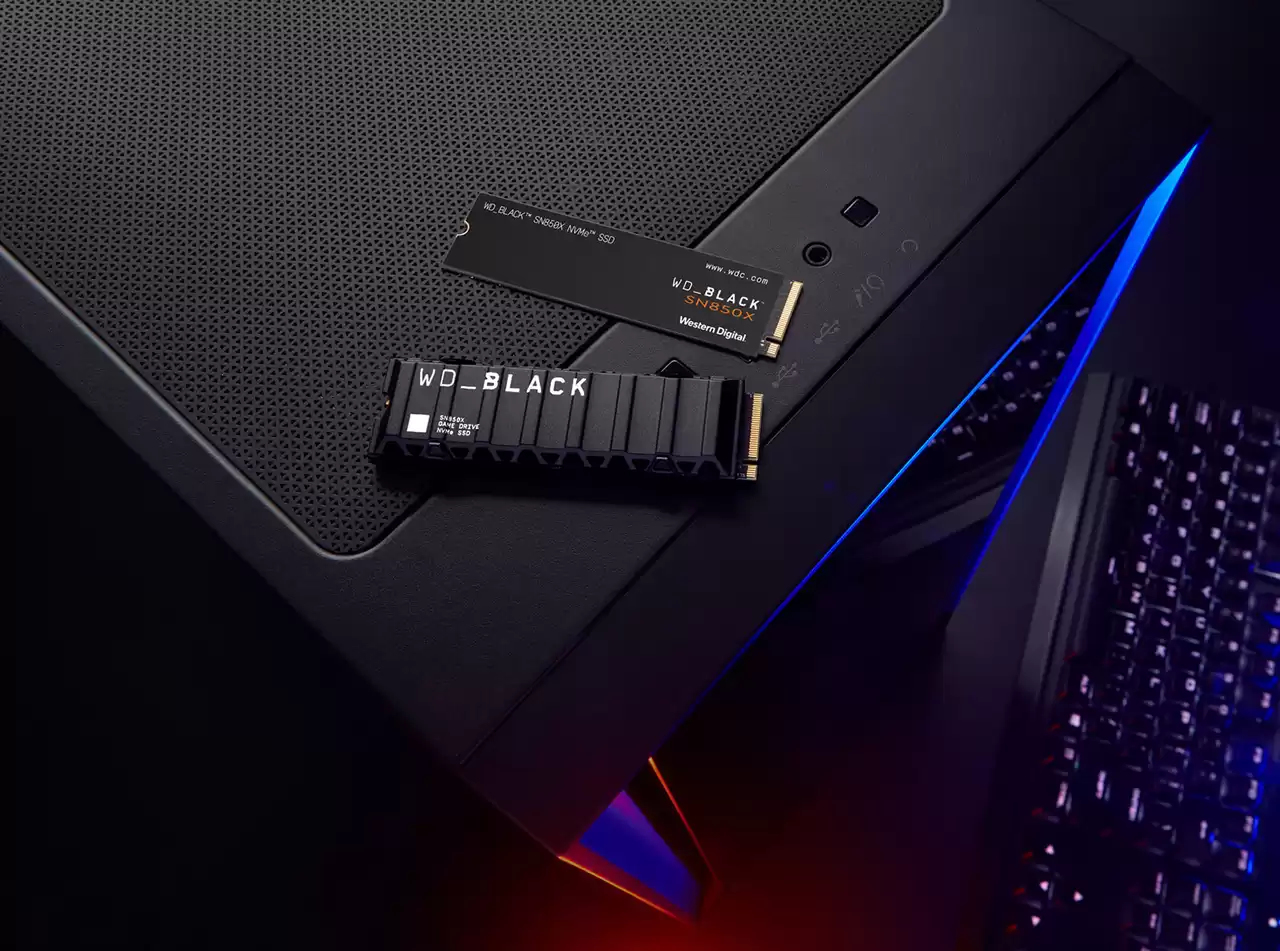 WD WD_BLACK SN850X NVMe SSD WDBB9G0010BNC - SSD - 1 TB - intern - M.2 2280 - PCIe 4.0 (NVMe), Ansicht 4