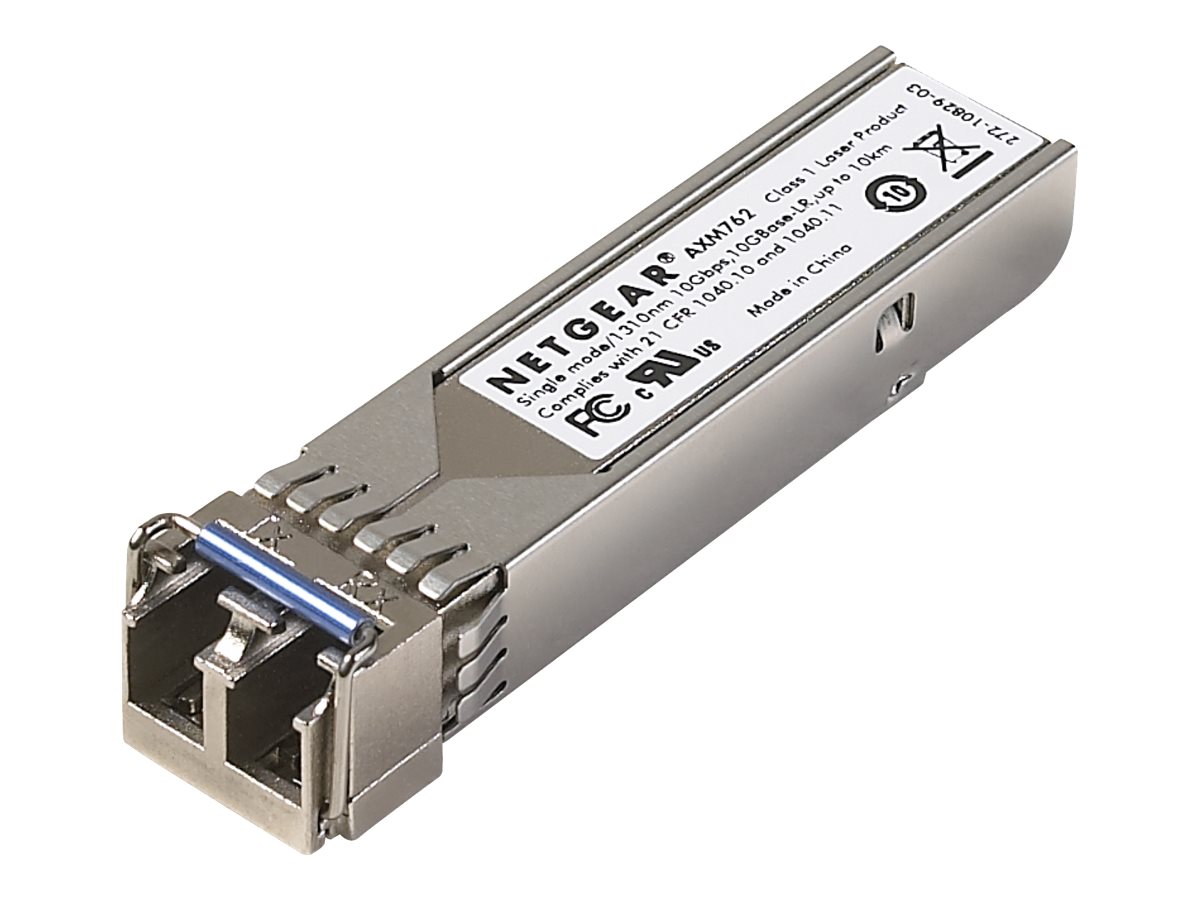 NETGEAR ProSafe AXM762 - SFP+-Transceiver-Modul - 10 GigE - 10GBase-LR - bis zu 10 km - für NETGEAR GSM7228PS, GSM7252PS, GSM7328S, GSM7352S, M4300-28G-PoE+