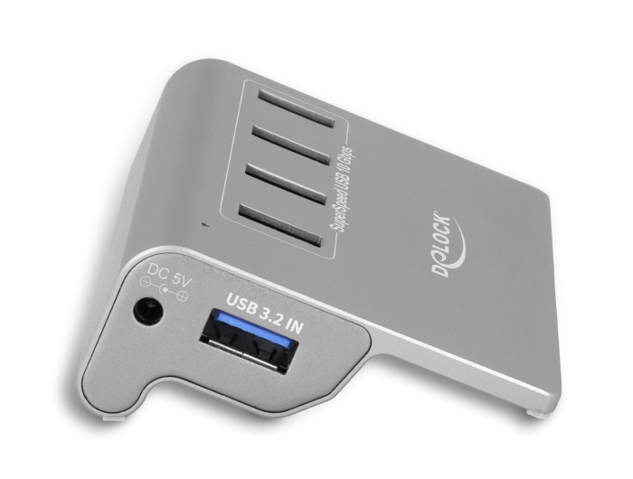 Delock Hub - 4 x USB 3.2 Gen 2 - Desktop, Ansicht 3