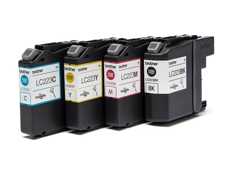 Brother LC223 - 4er-Pack - Schwarz, Gelb, Cyan, Magenta, Ansicht 4