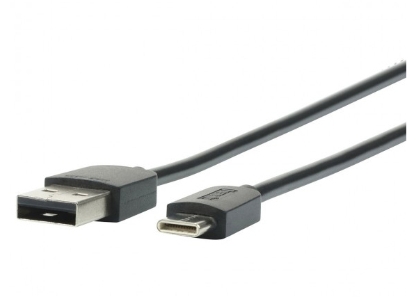 Mobilis USB-Kabel - 24 pin USB-C (M) zu USB (M) - Schwarz, Ansicht 4