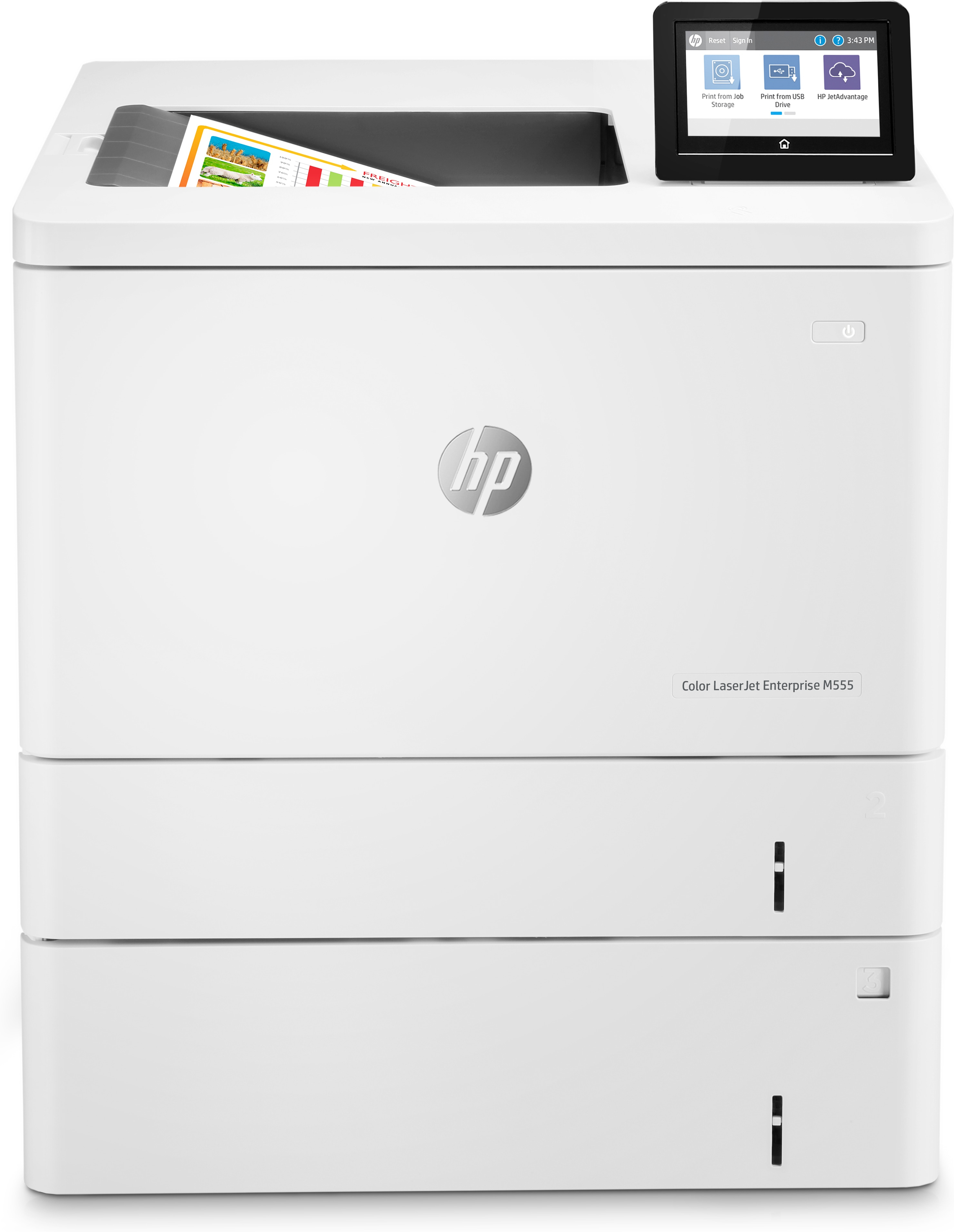 HP Color LaserJet Enterprise M555x, Drucken, Beidseitiger Druck, Laser, Farbe, 1200 x 1200 DPI, A4, 38 Seiten pro Minute, Doppelseitiger Druck