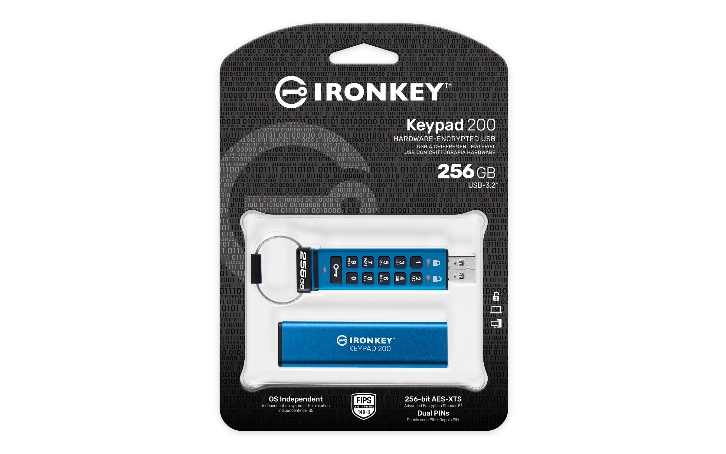 Kingston IronKey Keypad 200 - USB-Flash-Laufwerk, Ansicht 4