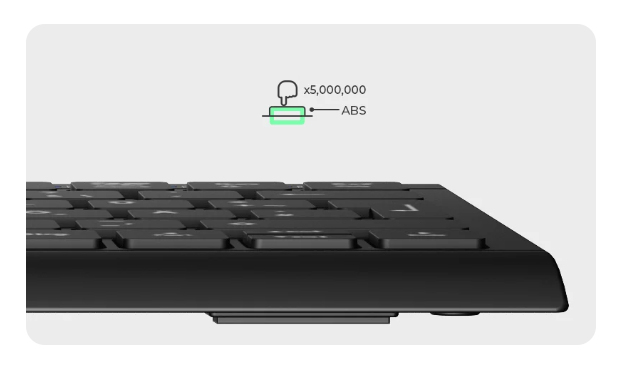 KeySonic KSK-5011ELC - Tastatur - Super-Mini - TL: Deutsch, QWERTZ, Ansicht 2