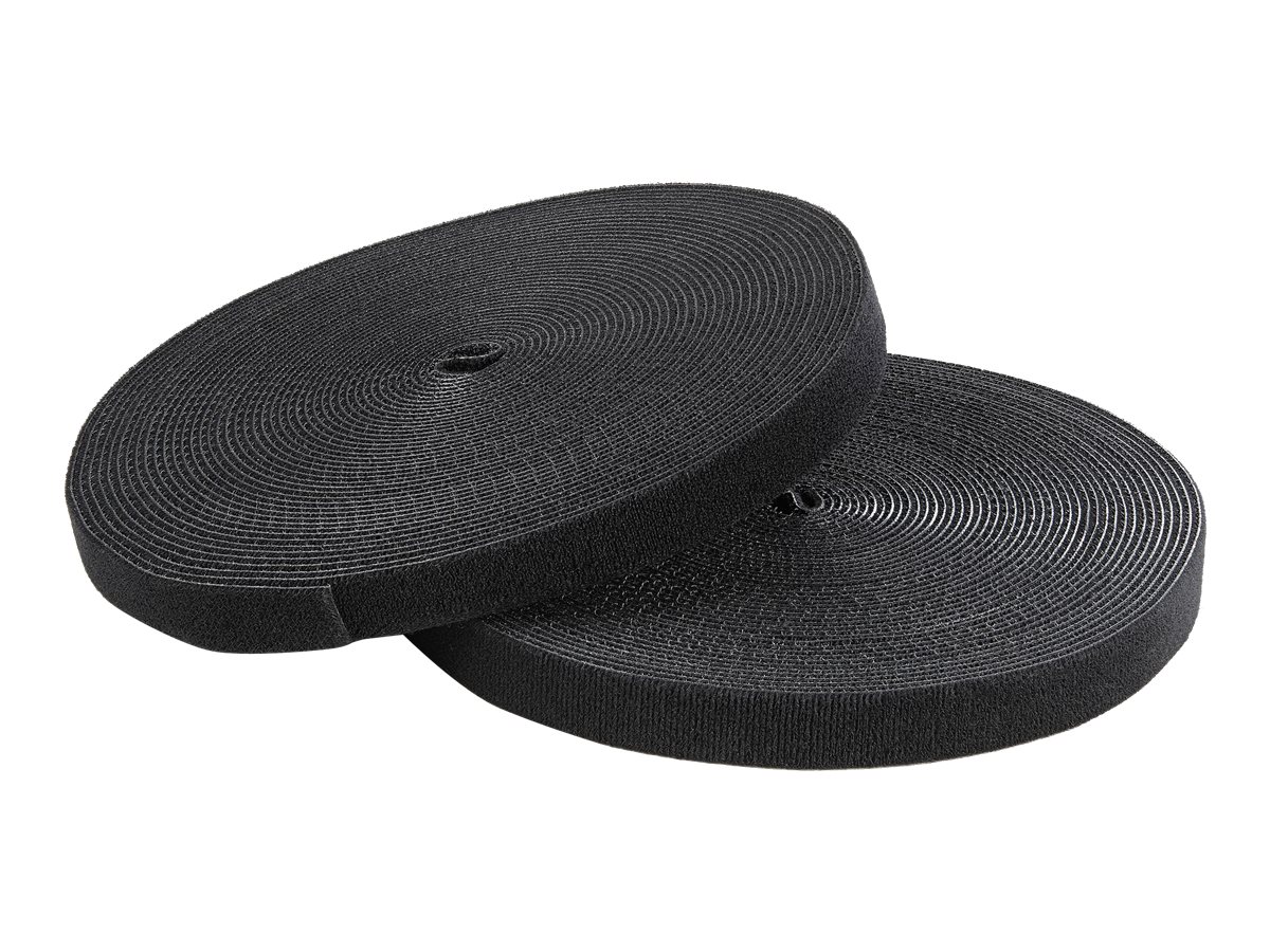 StarTech.com Klettverschluss 7,6m Rolle - Schwarz