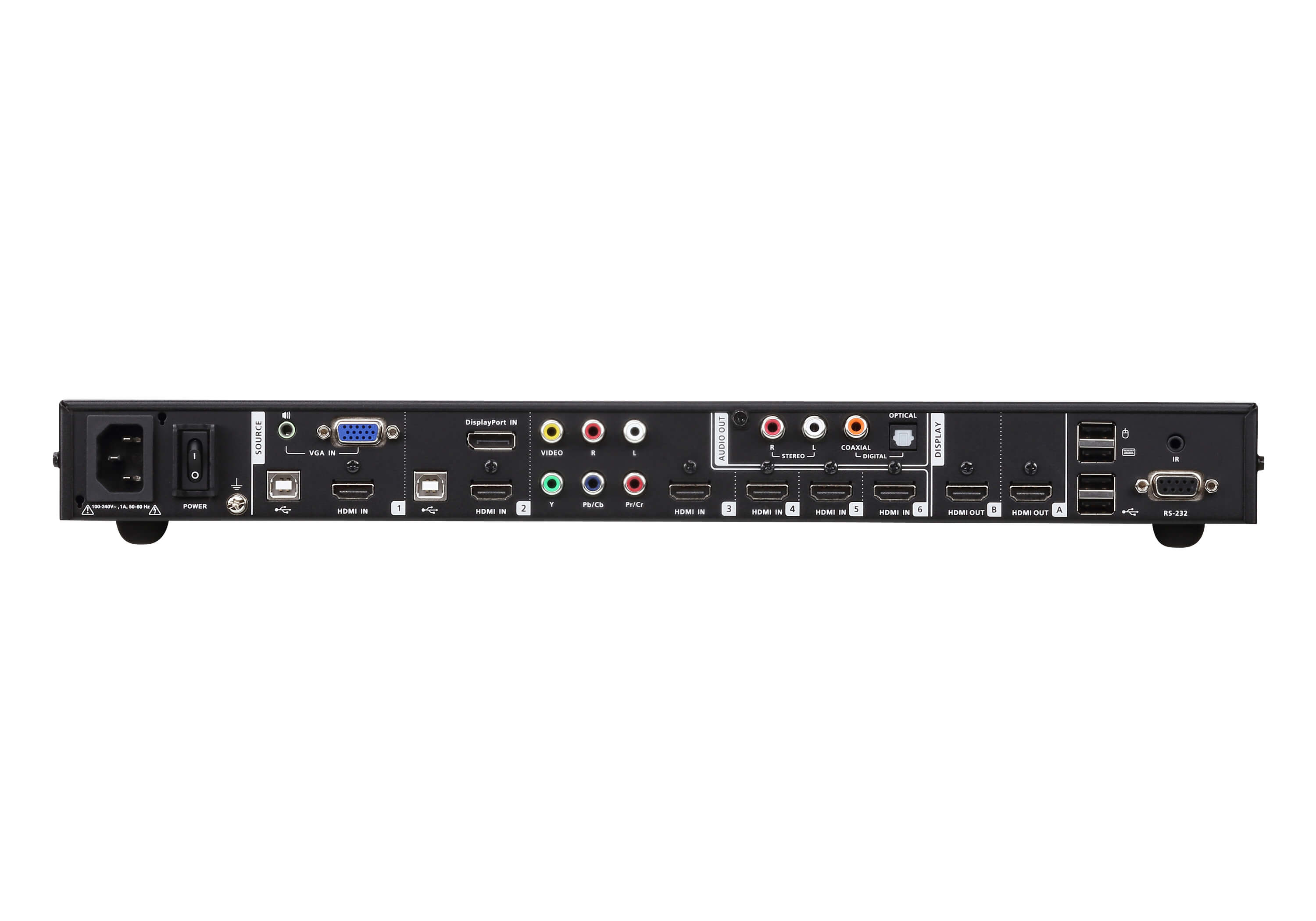ATEN VP1920 9x2 4K Presentation Matrix Switch, Ansicht 2