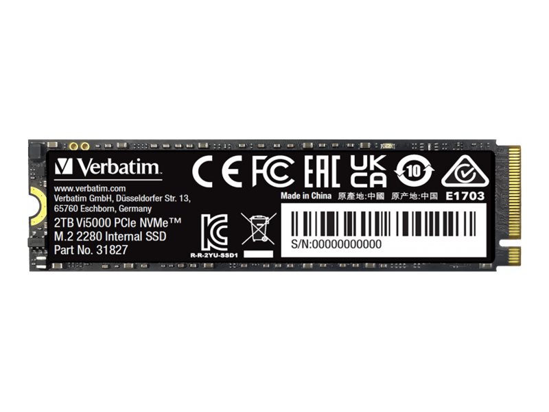 Verbatim Vi5000 - SSD - 2 TB - intern - M.2 2280