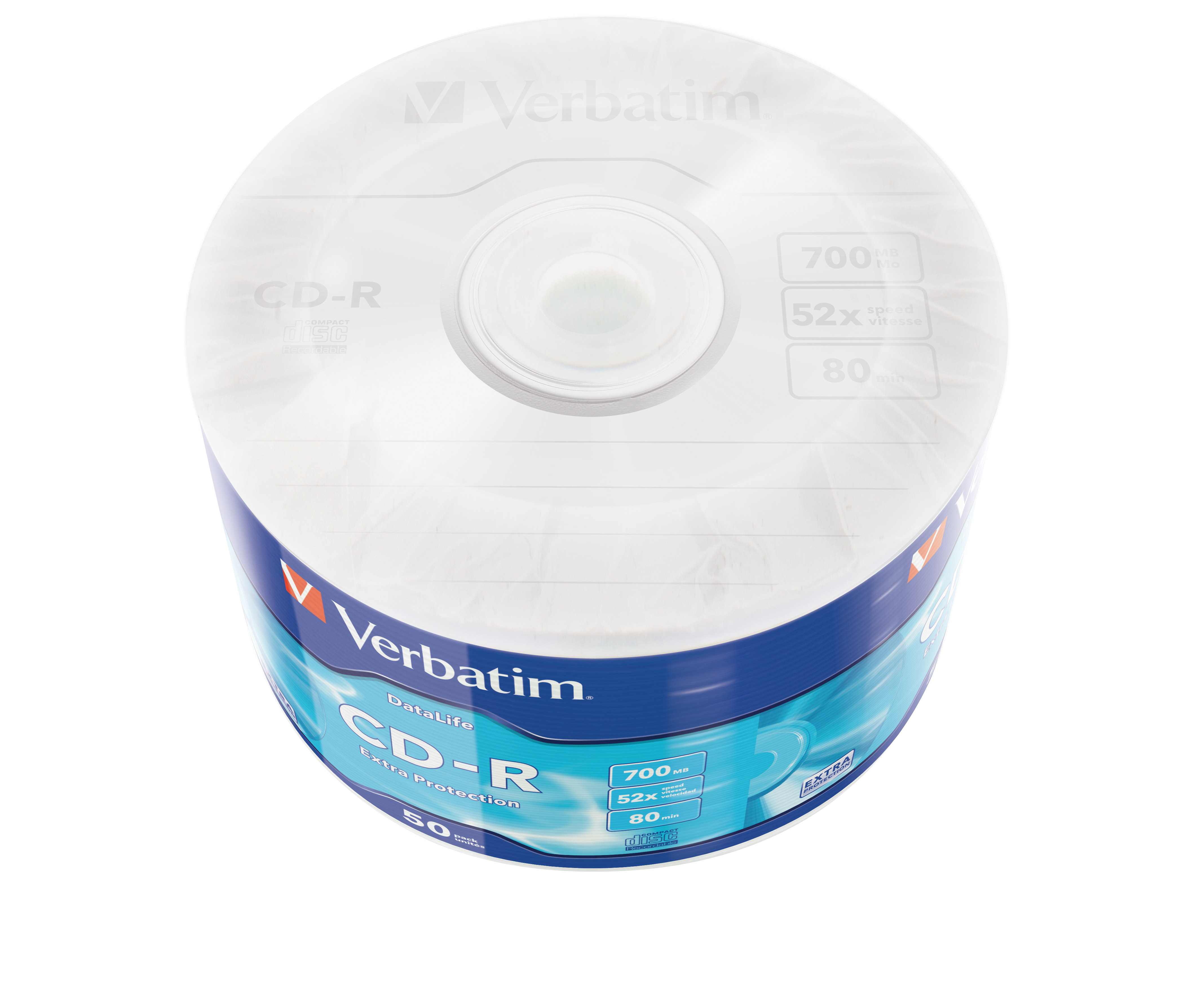 Verbatim DataLife Extra Protection - 50 x CD-R - 700 MB (80 Min), Ansicht 2