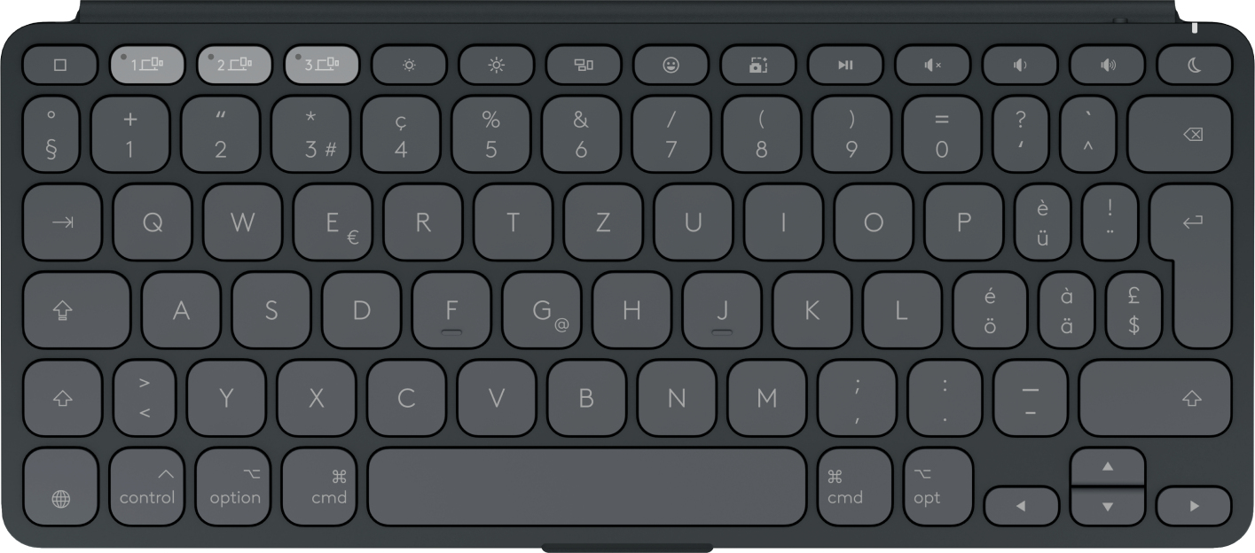 Logitech Keys-To-Go 2 for iPad - Tastatur - integrierte Abdeckung - TL: Schweiz, QWERTZ, Ansicht 2