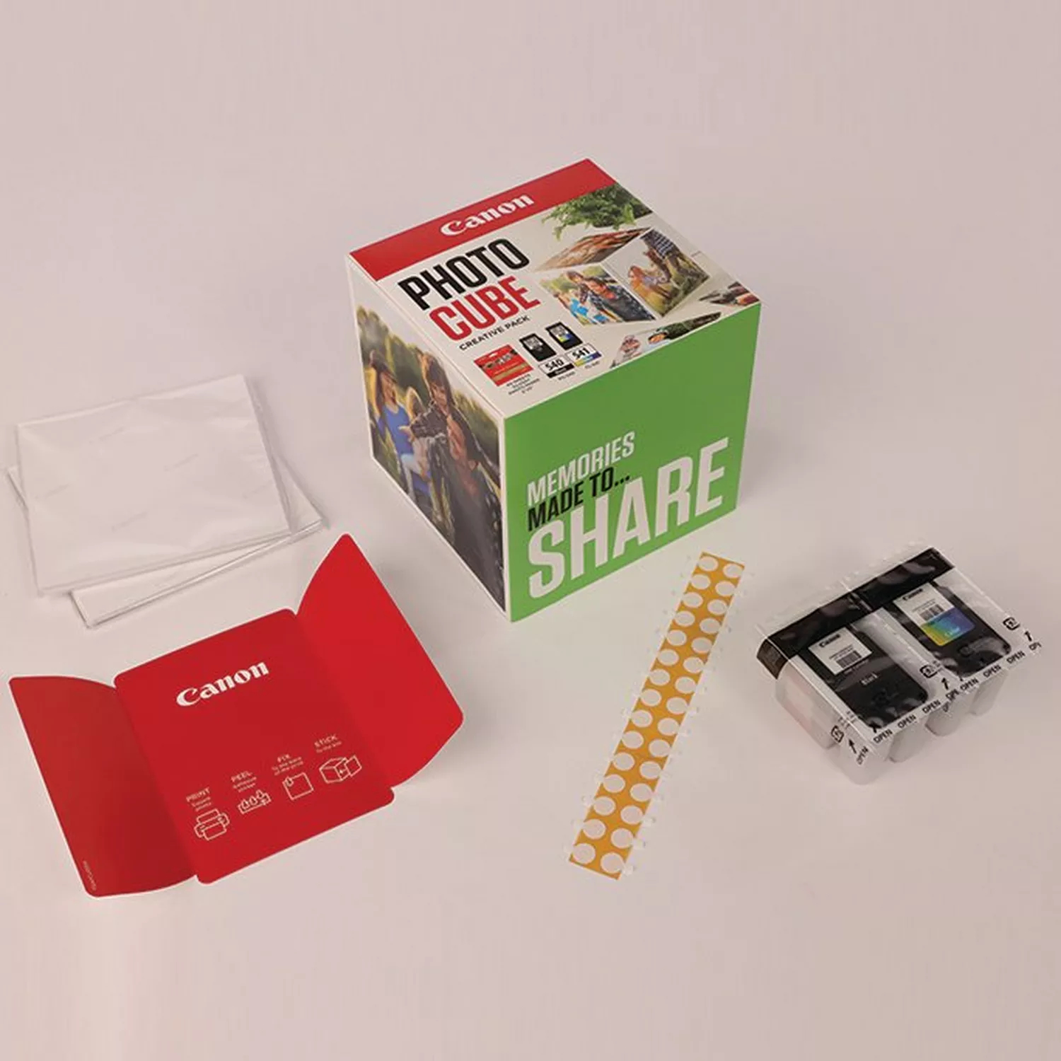 Canon Photo Cube Creative Pack - Glänzend - 2er-Pack - Schwarz, Farbe (Cyan, Magenta, Gelb), Ansicht 4