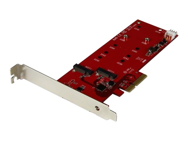 StarTech.com 2x M.2 SATA SSD Schnittstellenkarte - PCIe - PCI Express M.2 SATA III Controller - NGFF Karte - Speicher-Controller - M.2