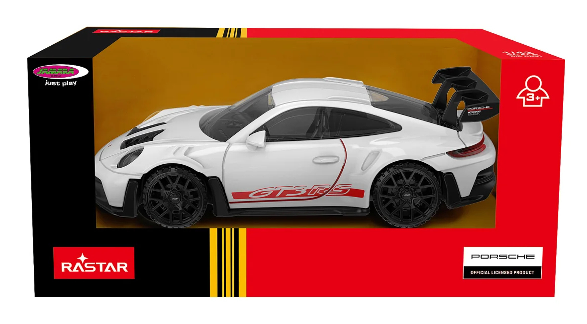 JAMARA Porsche 911 GT3 RS 1:43 weiß 3+ (402239), Ansicht 3