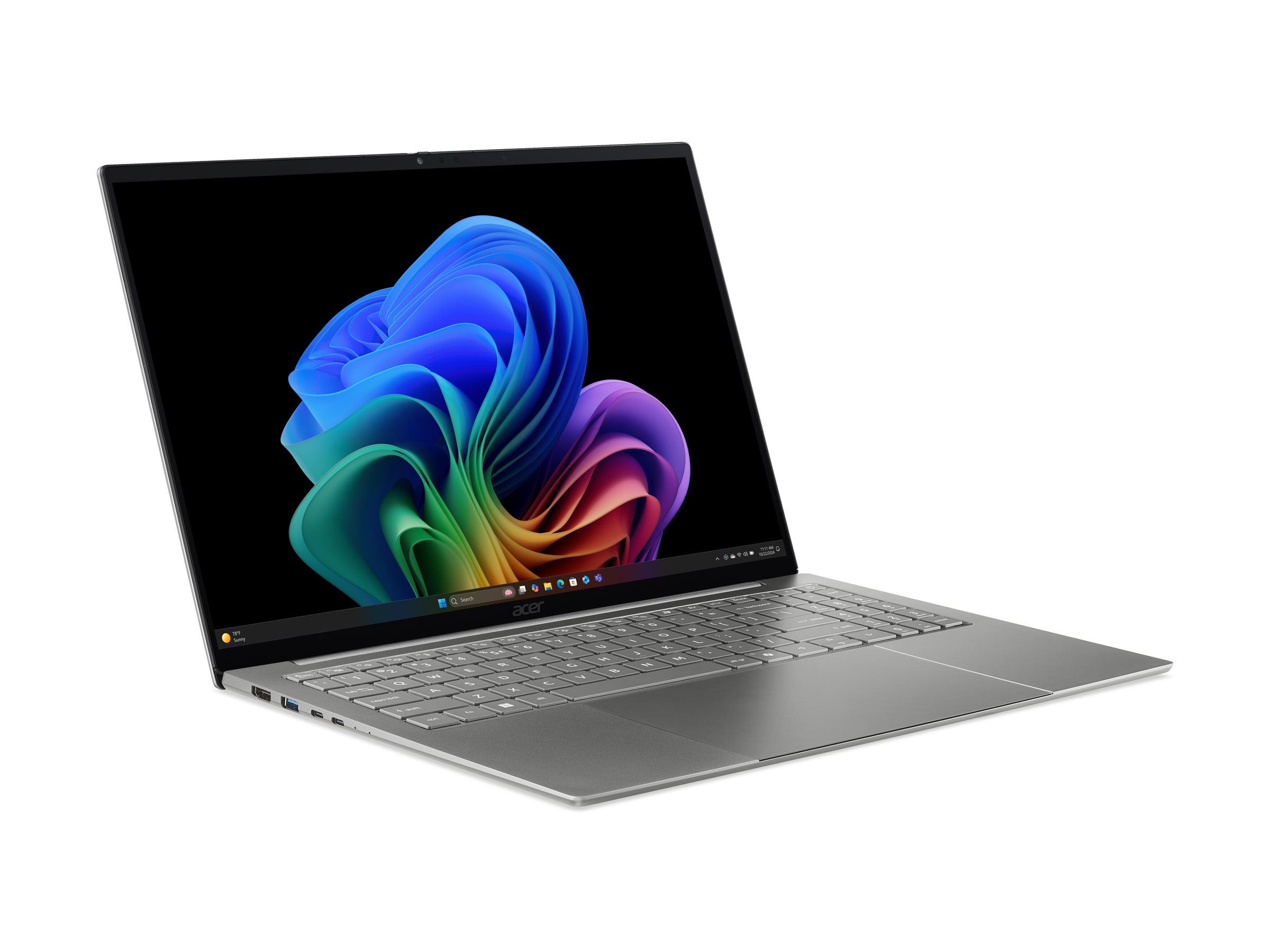 Acer Swift 16 AI SF16-71T - 180°-Scharnierdesign - Intel Core Ultra X7 358H / 1.9 GHz - Win 11 Home - Intel Arc Graphics B390 - 16 GB RAM - 512 GB SSD NVMe - 40.6 cm (16")