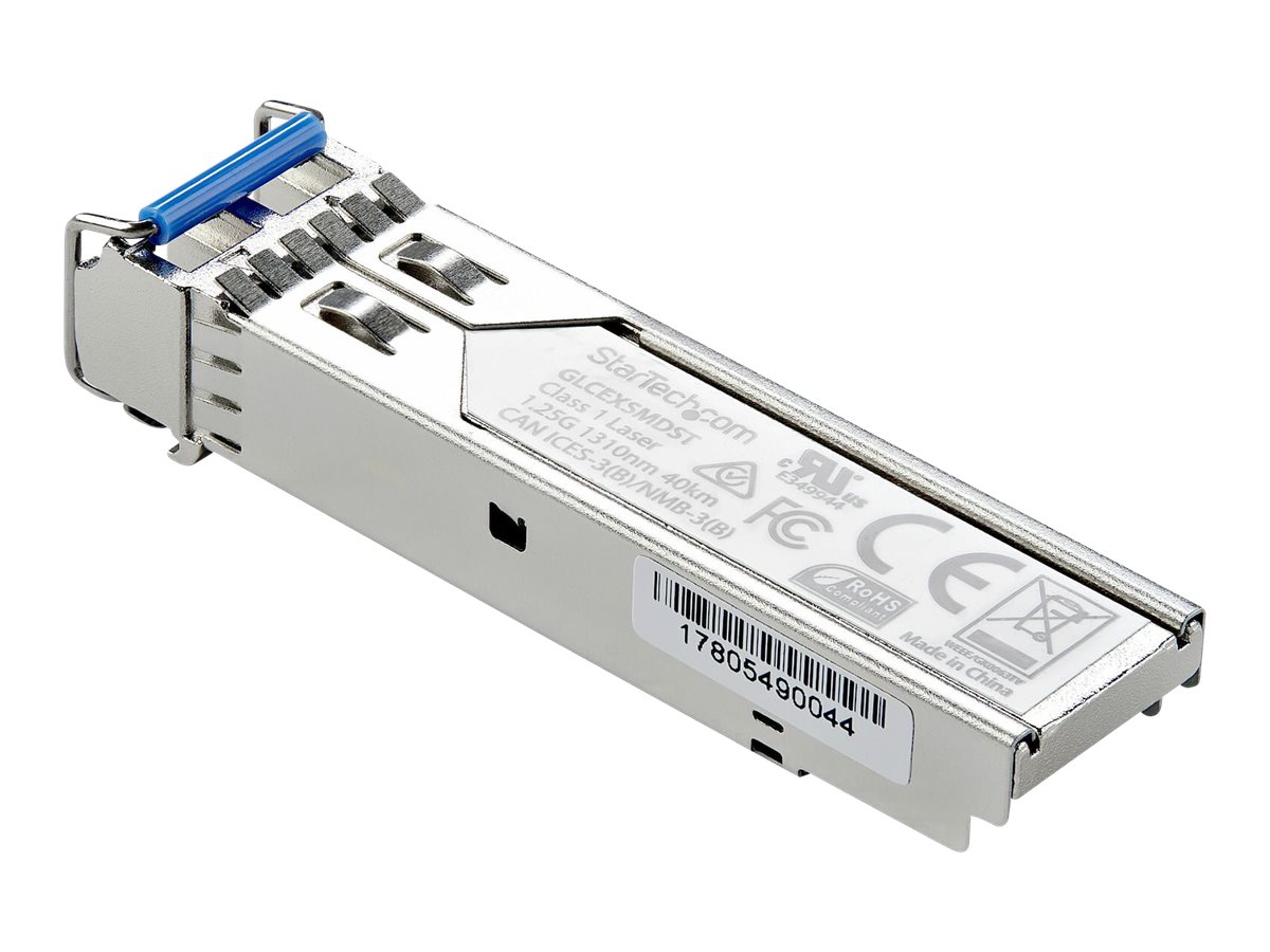 StarTech.com 1000Base-EX - Gigabit Transceiver - LC Fiber - MSA konform - 40 km - Gigabit SFP Modul - Single Mode SFP - SFP (Mini-GBIC)-