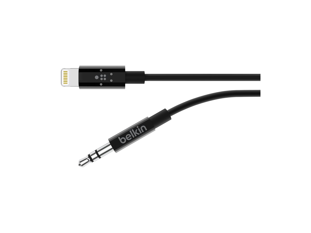Belkin Kabel Lightning auf Kopfhöreranschluss - Lightning männlich bis Stereo Mini-Klinkenstecker männlich - 91.4 cm, Ansicht 4