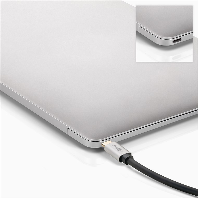 Goobay 60176 - 2 m - USB Typ-C - DisplayPort - Männlich - Männlich - Gerade, Ansicht 4