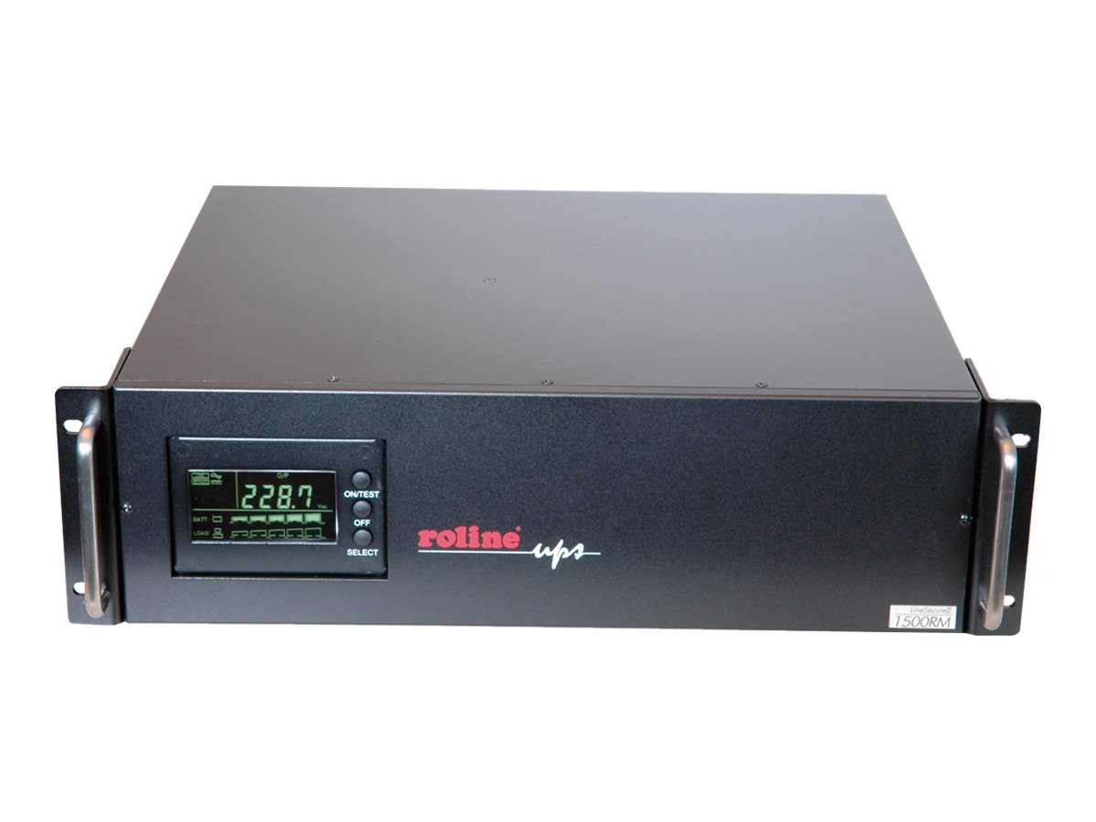 ROLINE LineSecure II 1500R - USV (Rack - einbaufähig) - Wechselstrom 230 V - 960 Watt - 1500 VA