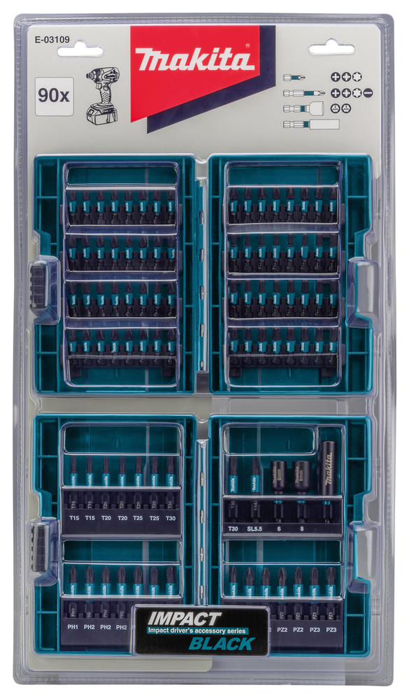 Makita Impact Black - Schlagschrauber Bitsatz, Ansicht 2