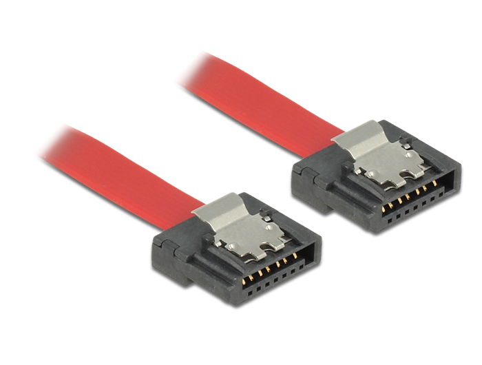 Delock 0.3m SATA III, 0,3 m, SATA III, SATA 7-pin, SATA 7-pin, Männlich/Männlich, Rot