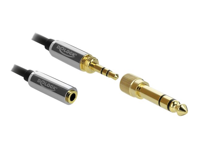 Delock Audio-Kabelkit - Schwarz - gewickelt