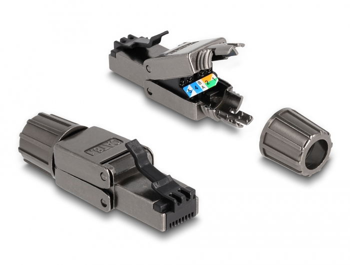 Delock Netzwerkanschluss - RJ-45 (M) - STP, Ansicht 2