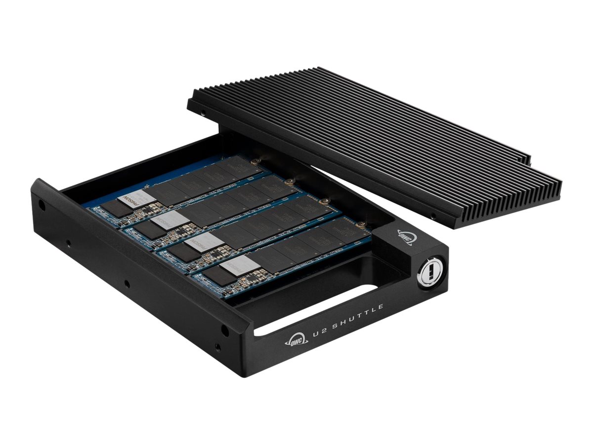 OWC U2 Shuttle - SSD-Gehäuse - 3.5 - PCI Express 3.0 - 64 Gbit/s - Schwarz, Ansicht 4