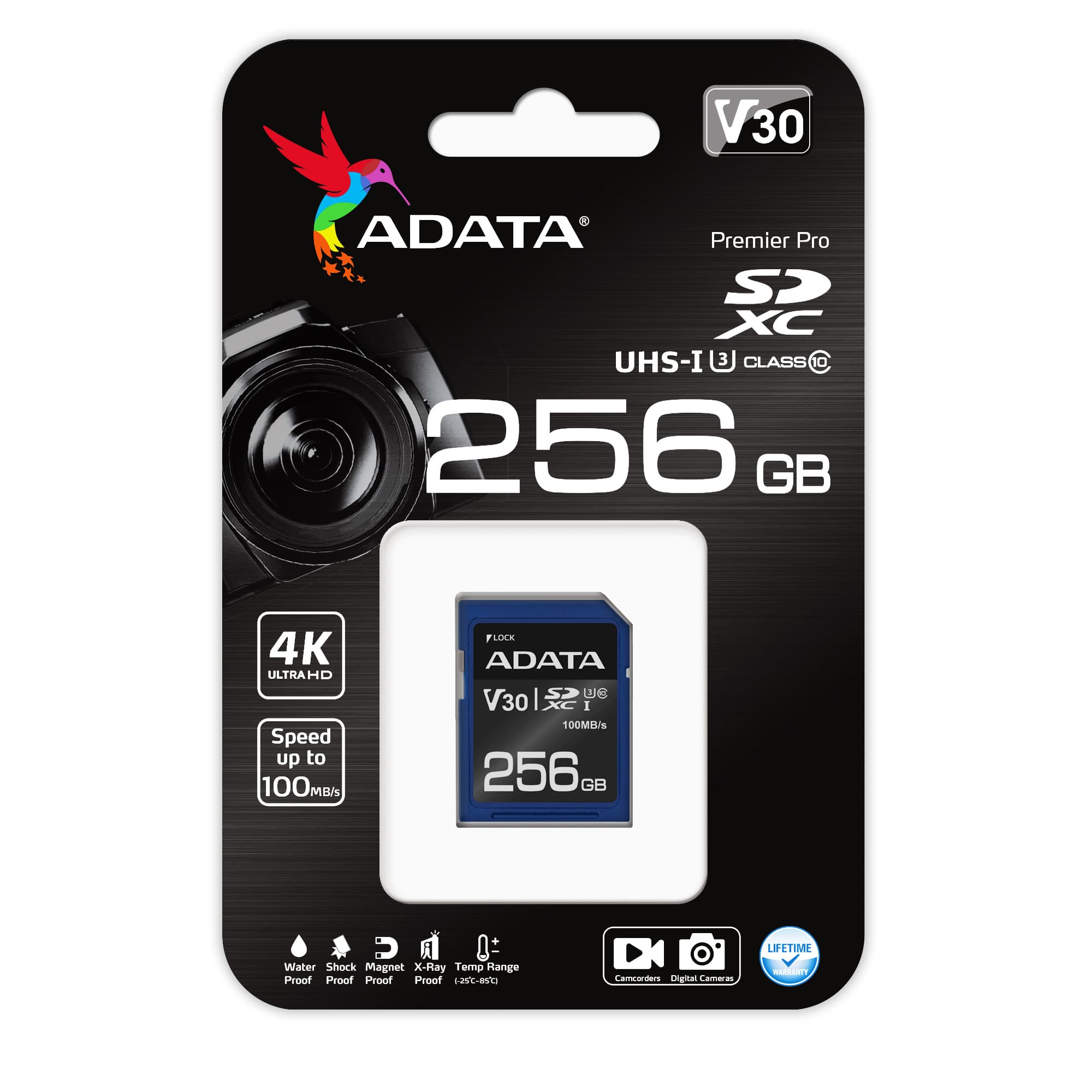 ADATA Premier Pro - Flash-Speicherkarte - 256 GB, Ansicht 3
