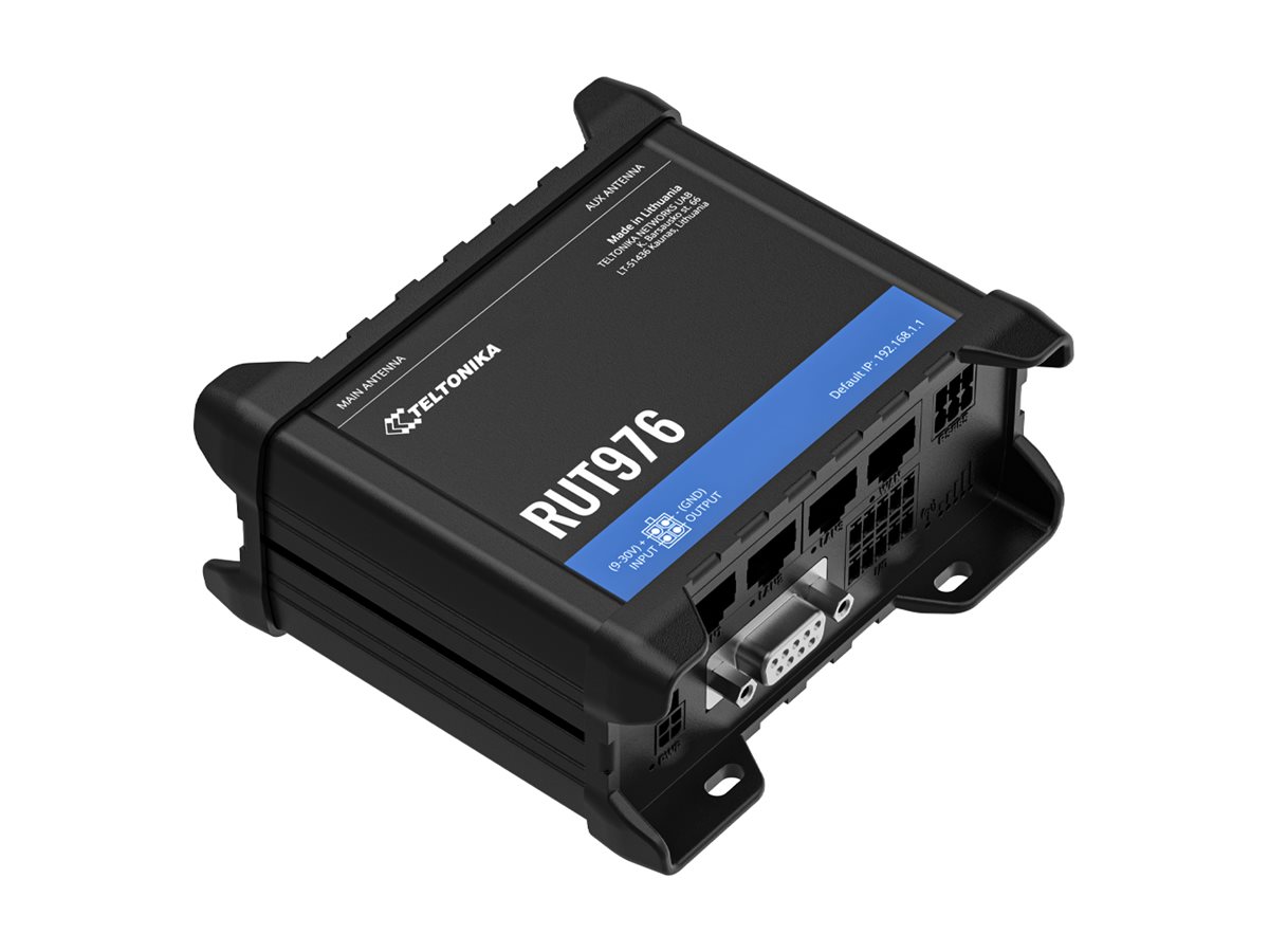 Teltonika · Router· RUT976· Redcap 5G· eSIM - Router - WLAN, Ansicht 2
