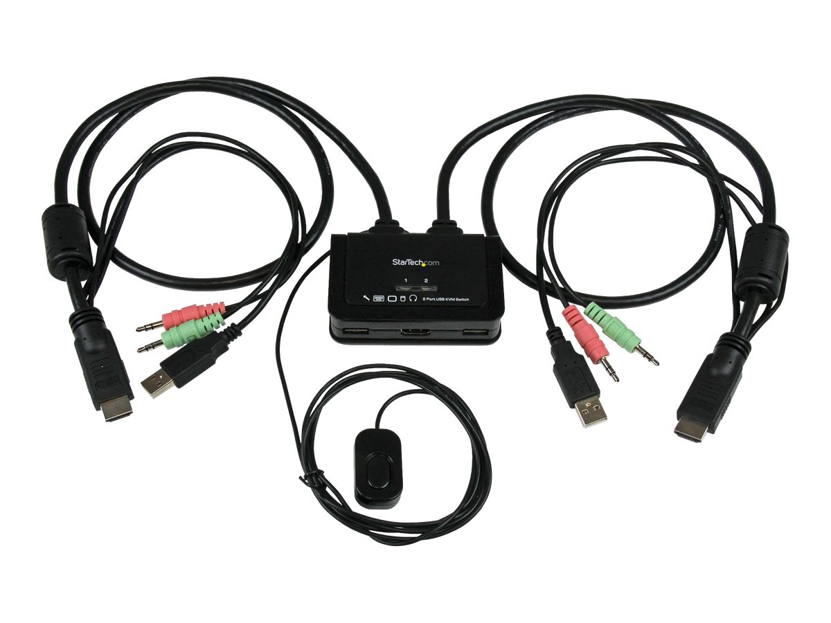 StarTech.com 2 Port USB HDMI KVM Switch mit Audio