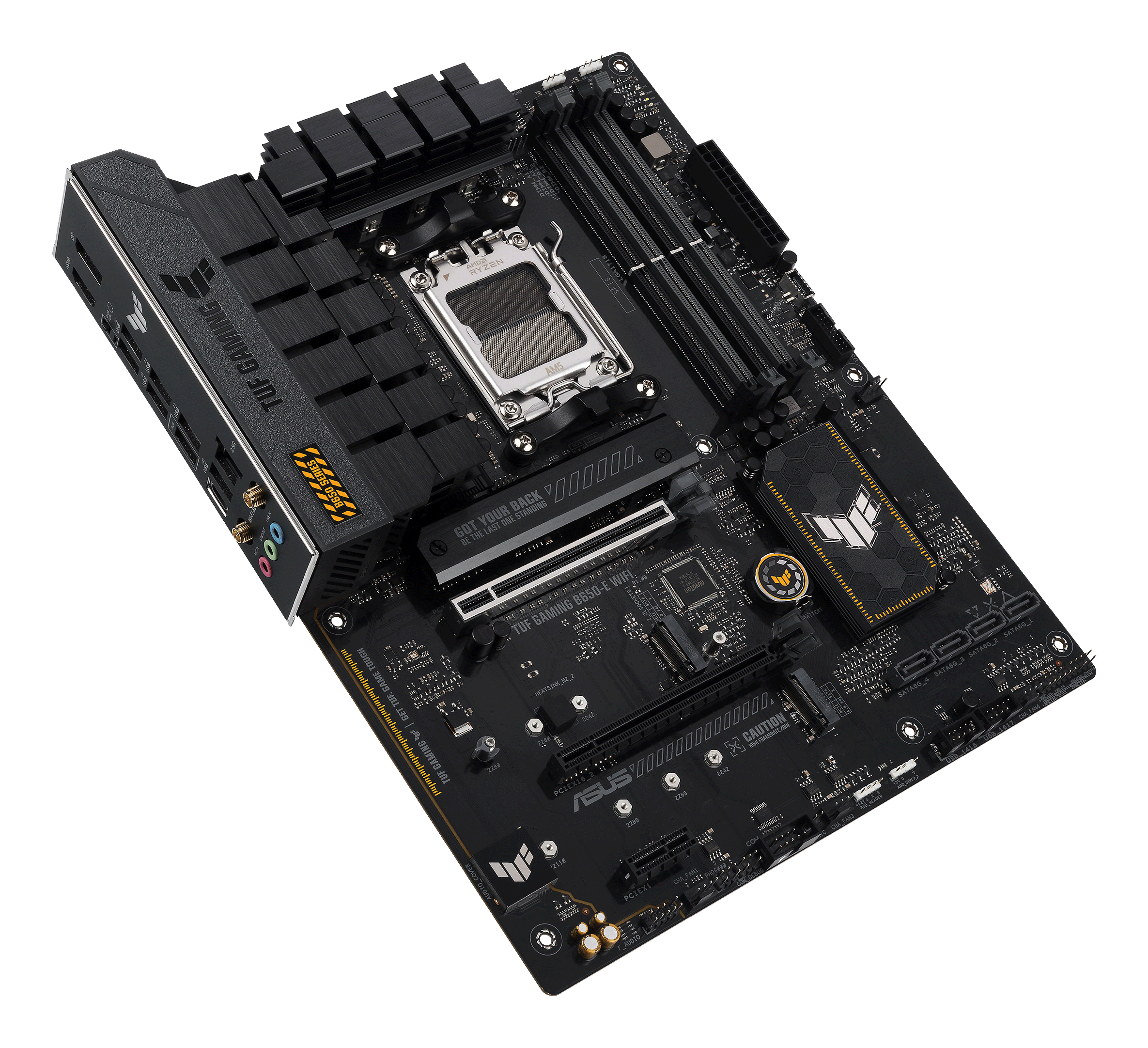 ASUS TUF GAMING B650-E WIFI - Motherboard - ATX - Socket AM5 - AMD B650 Chipsatz - USB-C Gen2, USB 3.1 Gen 2, Ansicht 3