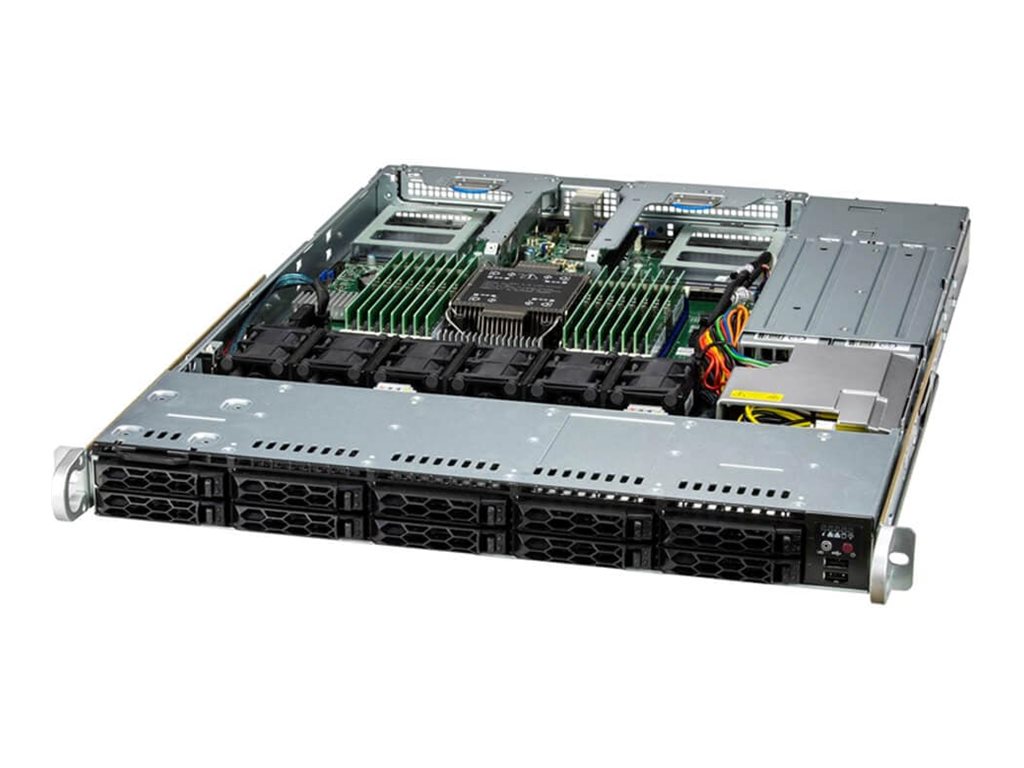 Supermicro UP SuperServer 111C-NR - Server - Rack-Montage - 1U - 1-Weg - 1 x Xeon Silver 4509Y  2.6 GHz - RAM 16 GB - SATASAS - Hot-Swap 6.4 cm (2.5)