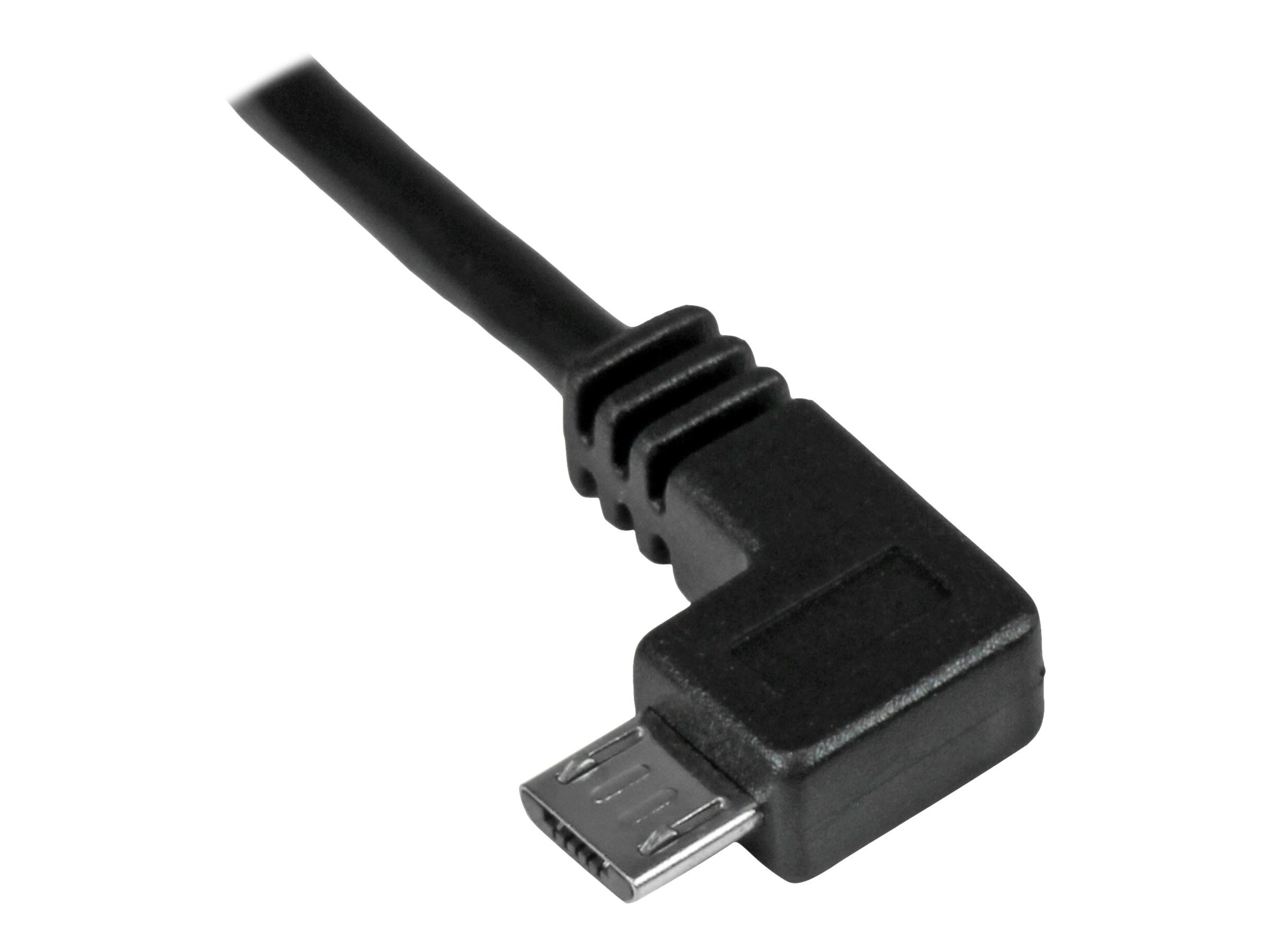 StarTech.com StarTech Micro USB Lade/Sync-Kabel - St/St - Micro USB linksgewinkelt - 1m - USB auf Micro USB Ladekabel - USB-Kabel - Micro-USB Typ B (M)