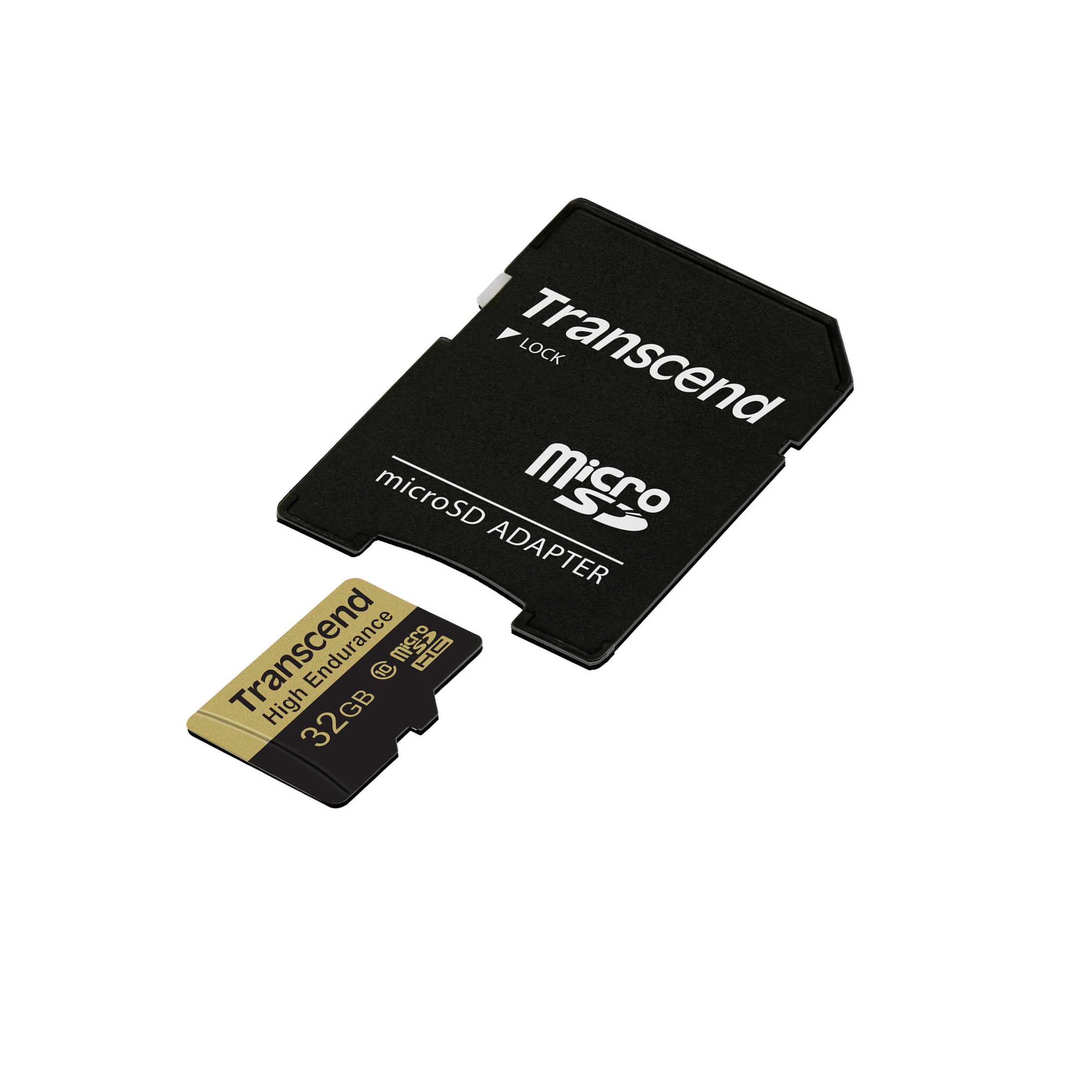 Transcend Hochbelastbare - Flash-Speicherkarte (microSDHC/SD-Adapter inbegriffen), Ansicht 2
