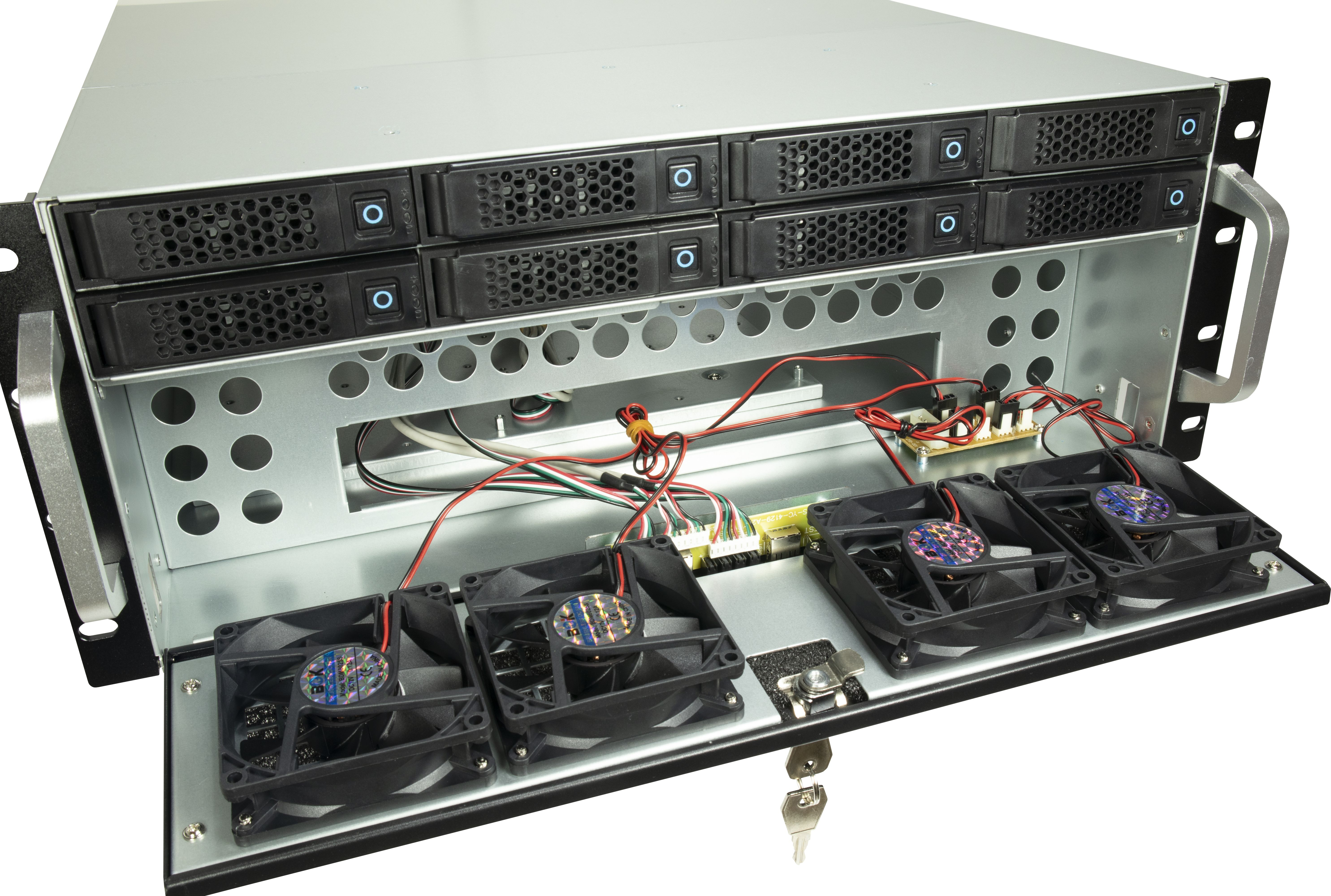 Inter-Tech IPC Case Storage 4U-4708 o.PSU, Ansicht 2