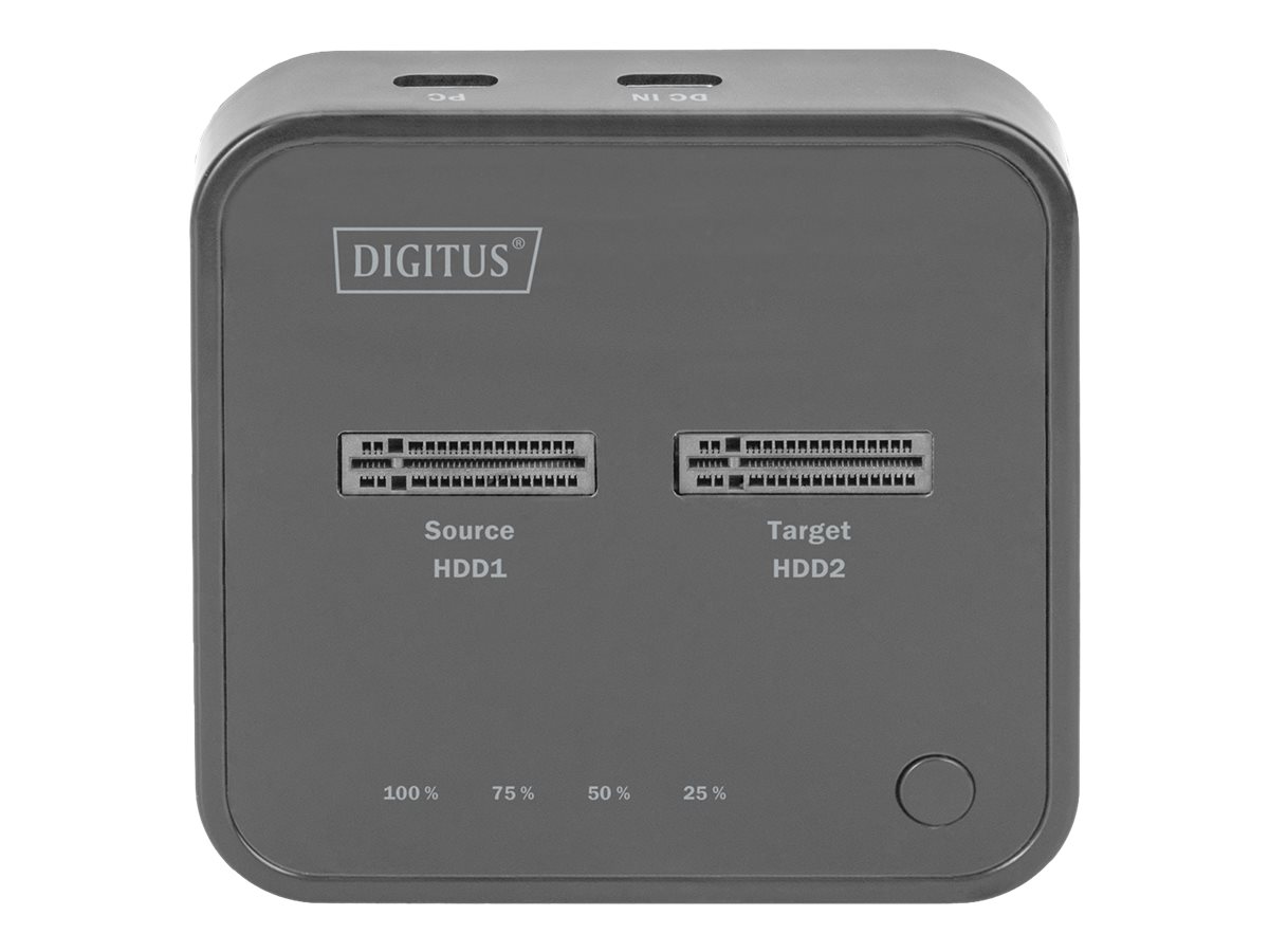 DIGITUS Dual M.2 NVMe SSD Docking Station mit Offline-Klonfunktion, USB-C