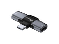 Equip Adapter USB-C->2xUSB-C 10Gbps PD 100W Alu. - Adapter