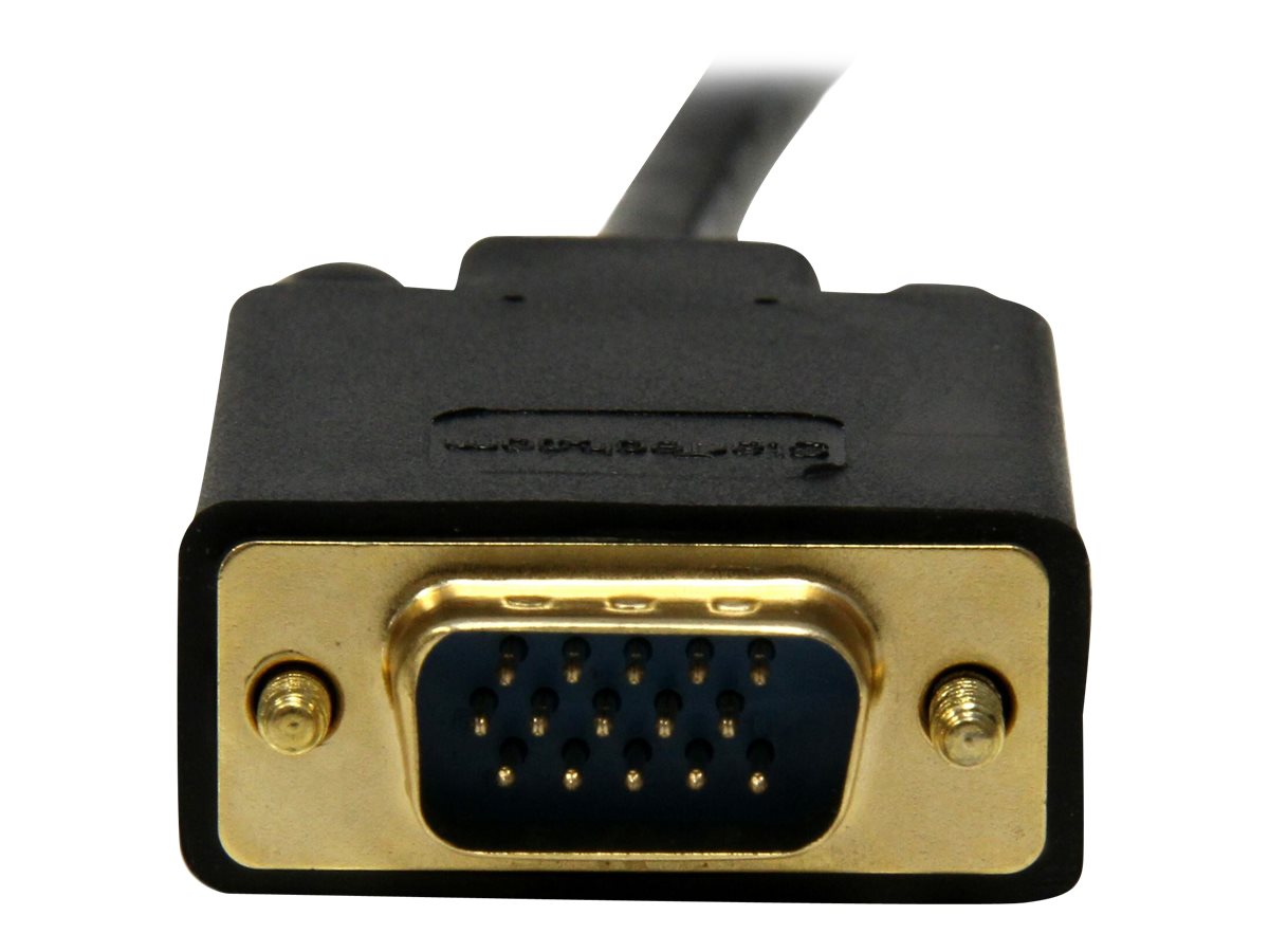 StarTech.com 1,8m Mini DisplayPort auf VGA Kabel - mDP auf VGA Adapter/ Konverter bis zu 1920x1200 - St/St - Schwarz - Adapterkabel - Mini DisplayPort (M)