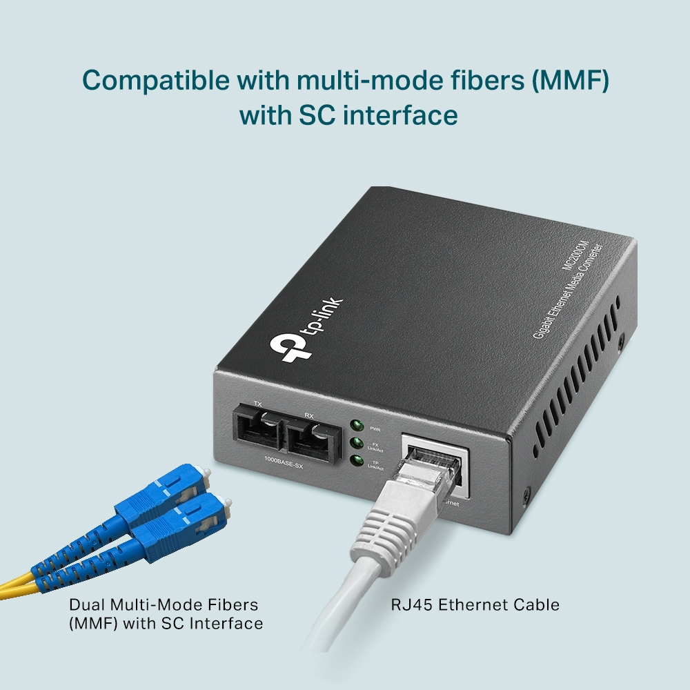 TP-LINK MC200CM - Medienkonverter - GigE - 1000Base-SX, 1000Base-T, Ansicht 2